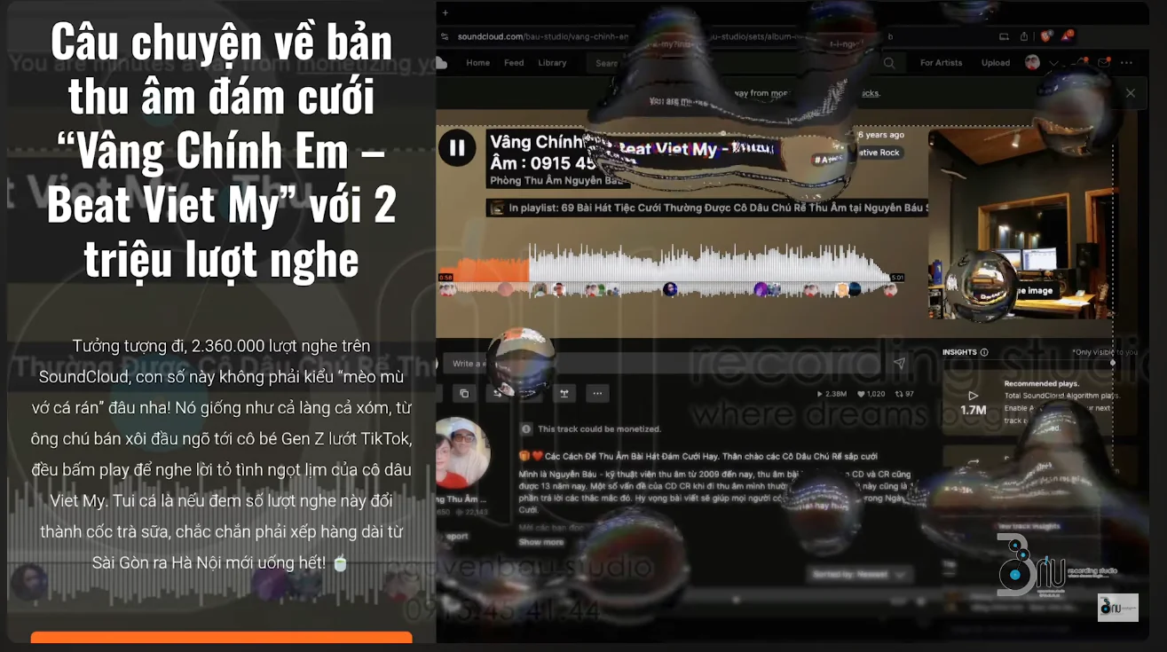 Thu Âm CƯỚI -  Vâng Chính Em - Đạt 2,3 Triệu Lượt Xem